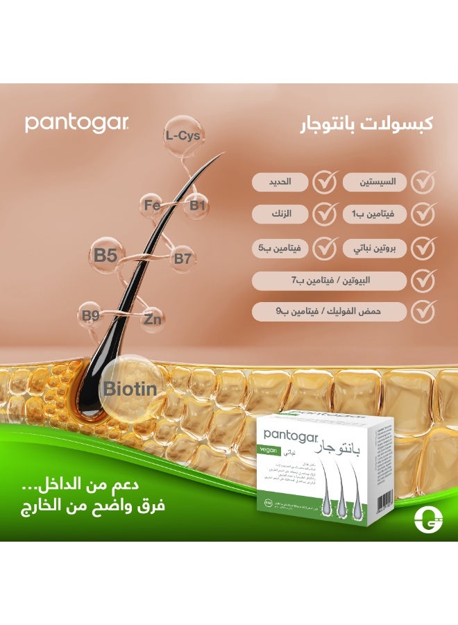 Pantogar® Capsules for Hair Growth – Helps Reduce Hair Loss, Boost Hair Thickness & Revitalise Thin Hair, 90 Caps - Image 3